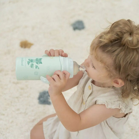 Miniland Butelka Termiczna Ze Stali Nierdzewnej Ze Smoczkiem Dolce 240 ml - Miętowa