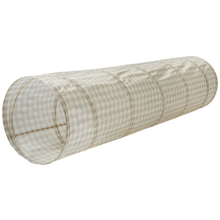 3 Sprouts Tunel Do Zabawy Gingham Beige