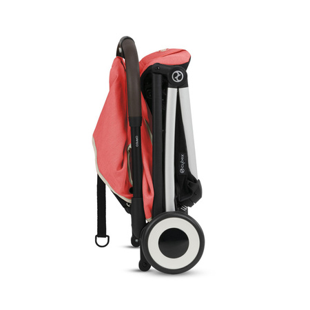 Cybex Orfeo Wózek Spacerowy Rama Srebrna Hibiscus Red