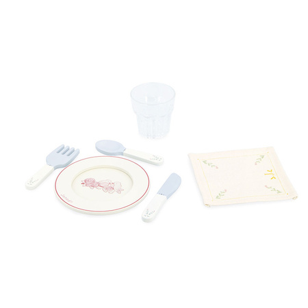 Janod Zestaw piknikowy w walizce z akcesoriami 24 el. Shiny Grandma 3+