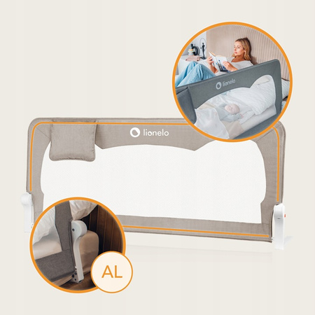 Lionelo Hanna Bramka Ochronna do Łóżeczka Beige Melange