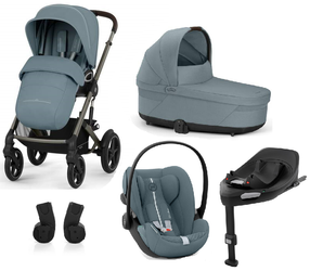 Cybex Talos S Lux Wózek Głęboko-Spacerowy + 	Cybex Cloud G I - Size Fotelik Samochodowy + Baza G + Adaptery
