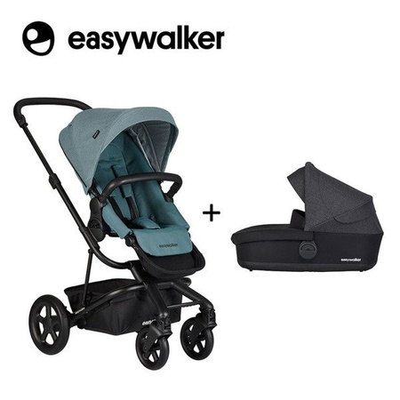 Easywalker Harvey 2 Wózek głęboko-spacerowy (zawiera stelaż, siedzisko z budką i pałąkiem) Ocean Blue
