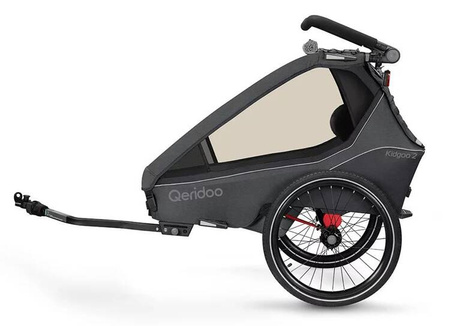 Qeridoo Kidgoo2 Przyczepka Rowerowa Steel Grey