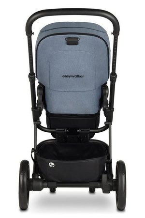 Easywalker Harvey 3 Wózek Spacerowy Steel Blue (zawiera stelaż, siedzisko z budką i pałąkiem z ekoskóry)
