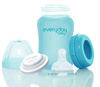 Everyday Baby, Szklana butelka ze smoczkiem S reagująca na temperaturę, 150 ml Turkusowy