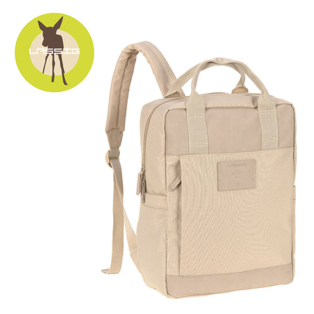Lassig Green Label Plecak dla mam kwadratowy z akcesoriami Vividal Backpack humus