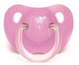 Suavinex Smoczek Anatomiczny Silikon 6-18 m Evolution Fioletowy Miś