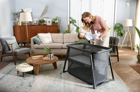 Kinderkraft Sofi Plus Łóżeczko Turystyczne z Funkcją Kojca Grey