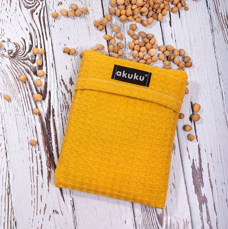 Akuku Termofor z Pestkami Wiśni 13x16 cm Yellow