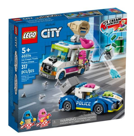 Lego City Klocki Policyjny Pościg za Furgonetką z Lodami 60314