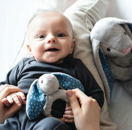 Whisbear EKO Gryzak Drewniany Króliczek Szary