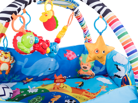 Lionelo Anika Plus Interaktywna Mata Edukacyjna Blue/Yellow