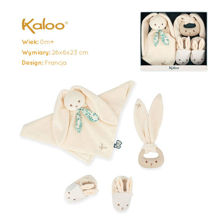 Kaloo Zestaw Prezentowy 3w1 Królik Kremowy Kolekcja Lapinoo