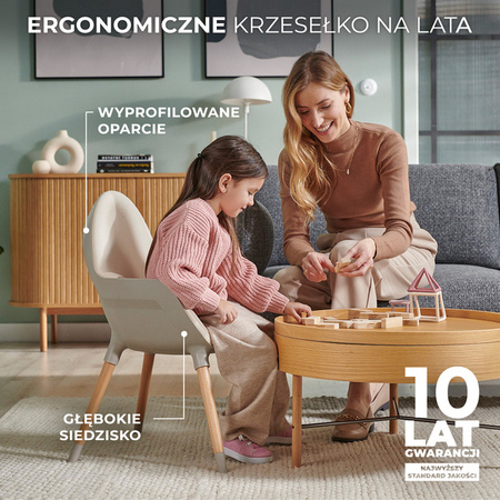 Kinderkraft Fini 2 Krzesełko Do Karmienia 2w1 Beige