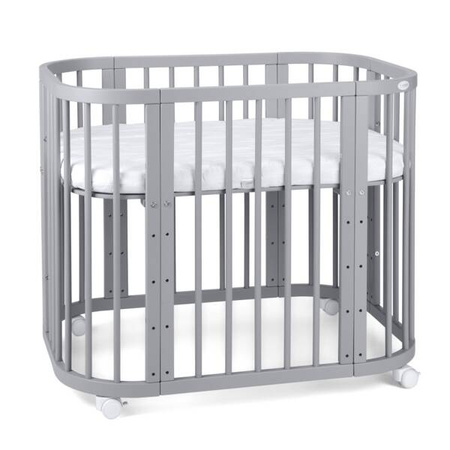 Waldin Łóżeczko 5w1 z Kołyską Szary