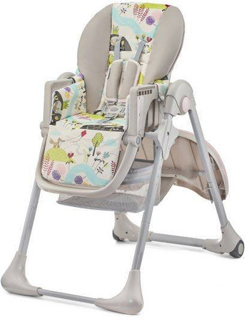 Kinderkraft Tastee Krzesełko Do Karmienia Beżowe || Pink Leaf