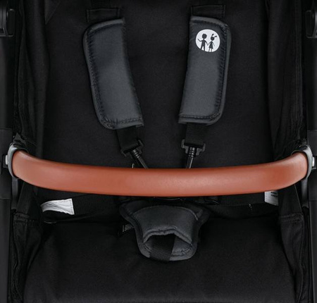 Petite&Mars Stelaż Street+ Oak + Budka i Nakładki Do Wózka Shadow Grey