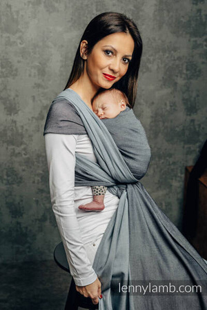 LennyLamb Howlit Moja pierwsza chusta do noszenia dzieci, 4,6m, tkana splotem skośno-krzyżowym (100% bawełna)