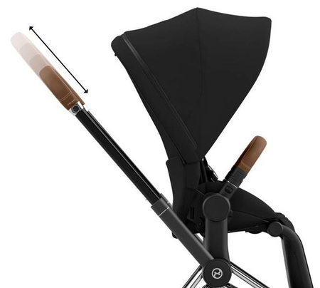 Cybex Priam 4.0 Wózek Głęboko-Spacerowy + Fotelik Samochodowy Cloud T 0-13kg Deep Black