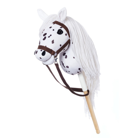 Hoppihorse Koń na Kiju Hobby Horse A3 Biały 66cm