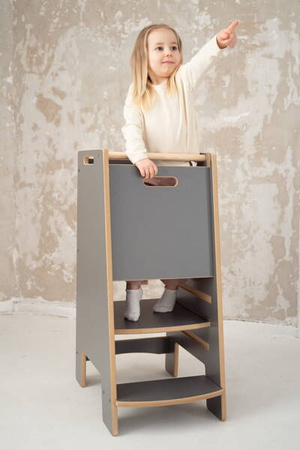 Tupti.wood Kitchen Helper Noway Pomocnik Kuchenny Bezpieczny Szary