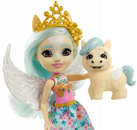 Barbie Enchantimals Lalka+zwierz.domowe FNH22 Paolina Pegasus & Wingley GYJ03