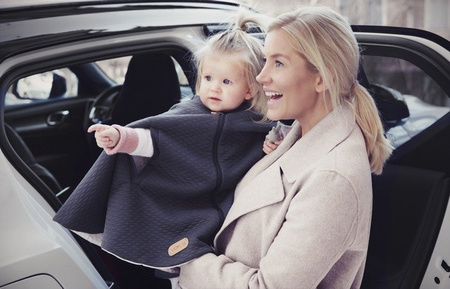 Ponczo Voksi - Ciemnoszare