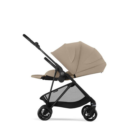 Cybex Melio Carbon Wózek Glęboko-Spacerowy Almond Beige + Cybex Cloud G I - Size Fotelik Samochodowy Almond Beige Plus 0-13kg
