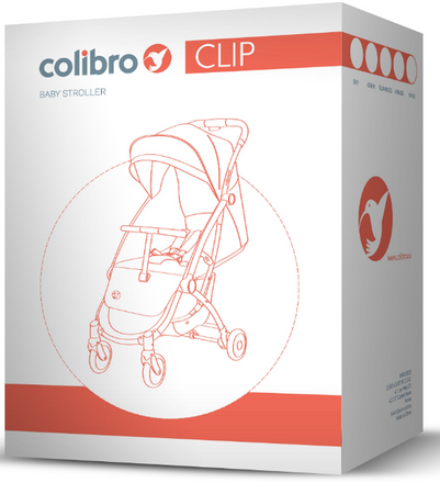 Colibro Clip Wózek Spacerowy Onyx