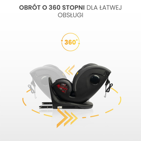 Caretero Securo i-Size Fotelik Samochodowy 0-36 kg Light Grey