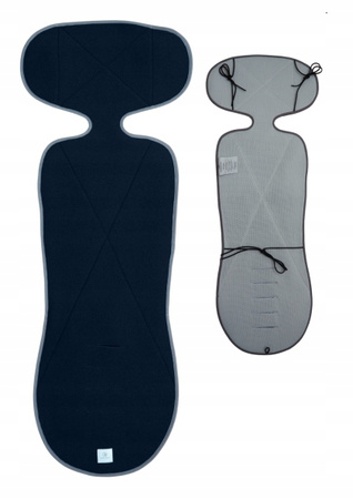 Simple Wool Very Merry 2.0 Wkładka Termoaktywna z Wełny Merino do Fotelika 15-36 kg Czarna