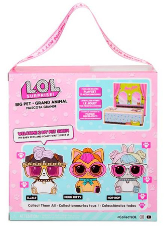 L.O.L lol Surprise Big Pets Duże Zwierzaki z Akcesoriami Neon Kitty