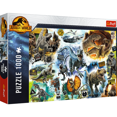 Trefl Jurassic World Puzzle 1000 Elementów Na Tropie Dinozaurów