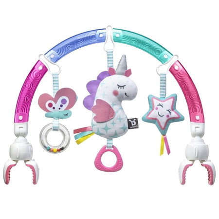 Benbat Łuk sensoryczny z zabawkami do wózka i fotelika -unicorn