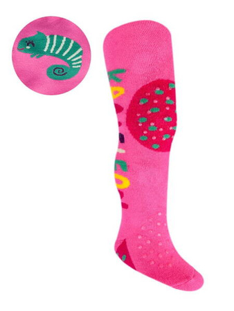 Yo!Club Rajstopy z ABS-em Niemowlęce Dla Dziewczynki Do Raczkowania 62 - 68cm