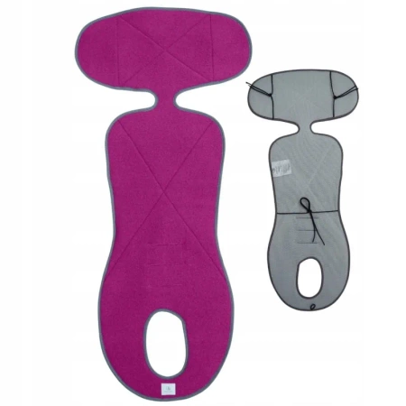 Simple Wool More Merry 2.0 Wkładka Termoaktywna z Wełny Merino do Fotelika 0-36 kg Fuksja