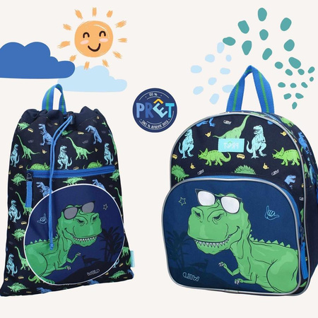 Pret Worek plecak Happy Dino blue