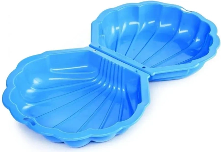 Piaskownica Muszelka Twins Niebieska 77x82x20