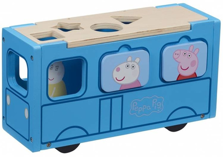 TM Toys Peppa Sorter Drewniany Autobus