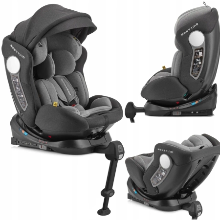Sesttino Hexagon Pro i-Size Fotelik Samochodowy Gray/Black 0-36 kg