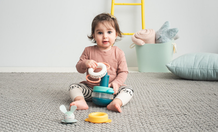 Taf Toys Piramida Króliczek Hunny – Kolorowa Układanka dla Niemowląt 9m+