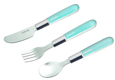 Canpol Metalowe Sztućce Dla Dzieci (łyżka, Widelec, Nóż) 9/477 Niebieski