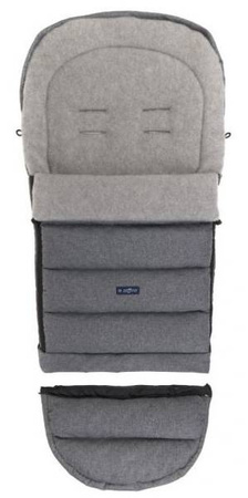 Zaffiro iGrow 2.0 Śpiwór Do Wózka Wełna Premium Szara + Organic Grey
