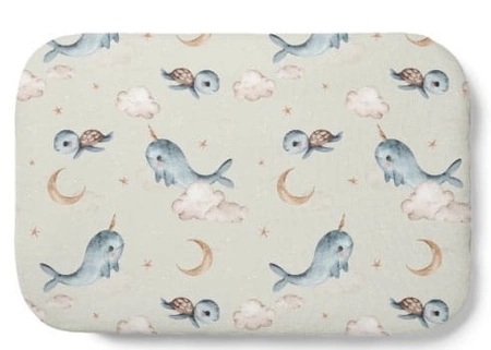 Waldin Poduszka Bambus 60x40 Wieloryb Oliwka