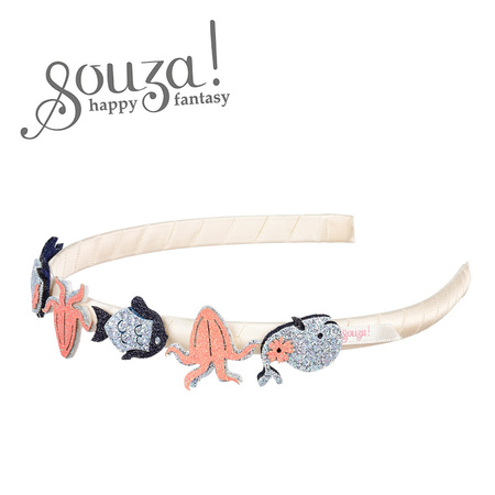 Souza! Opaska z brokatowymi zwierzątkami morskimi Pemme