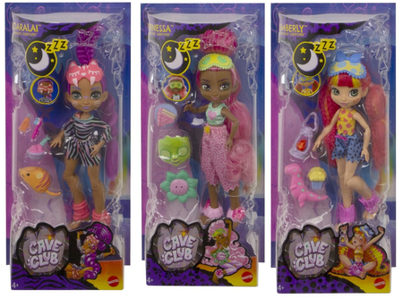 Cave Club Przyjaciółki Piżama Party Lalka Mix GTH00 GTH01 GTH02 GTH03