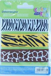 Craft With Fun Taśma Dekoracyjna Zwierzęta 3szt