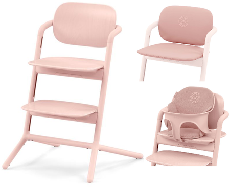 Cybex Lemo Krzesełko do Karmienia 3w1 + Komfortowa Wkładka Pearl Pink