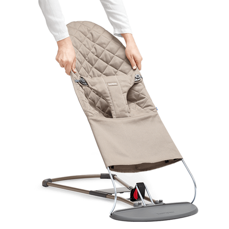 BabyBjorn Poszycie do Leżaczka Balance Bliss Cotton/Piaskowy Szary